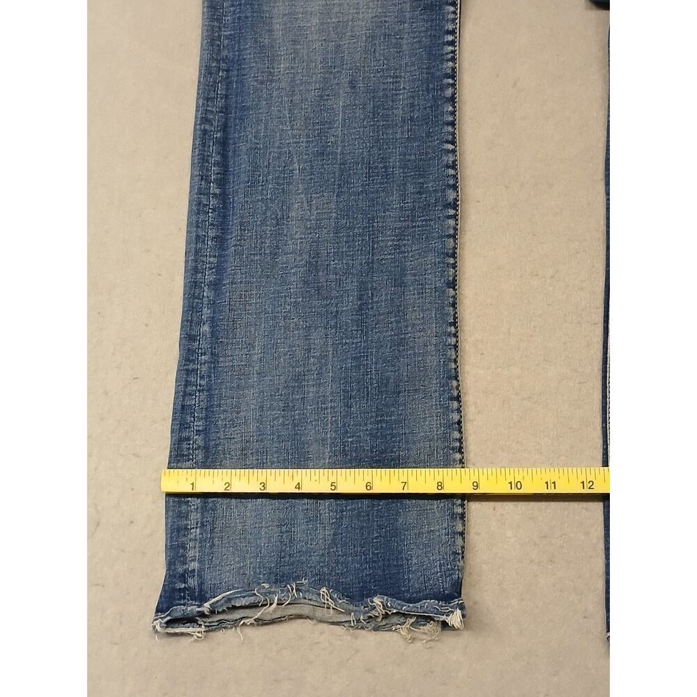 BKE (31- 37 1/2) Universal Fit Mid Rise Boot Cut Stretch Blue Denim Jeans - Picture 2 of 11
